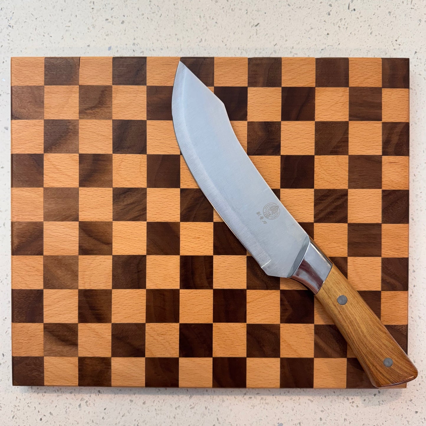 The "Black and White Cookie" Cutting Board