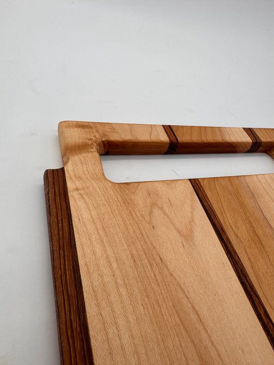 The "Maple Zebra Striped" 12inch Cutting Board