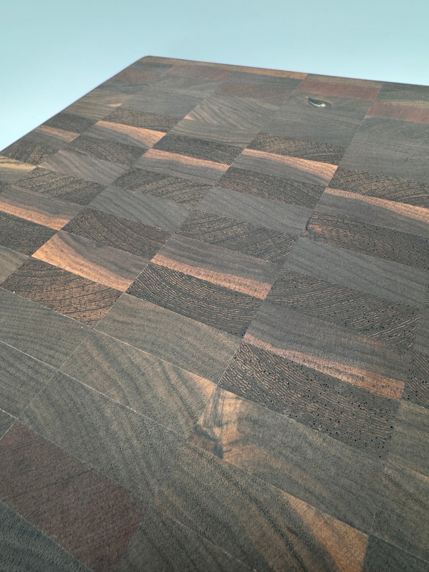 The “LiL Square CHOPPA!" End-grain Board with rubber feet & pickup slots 12”x2”