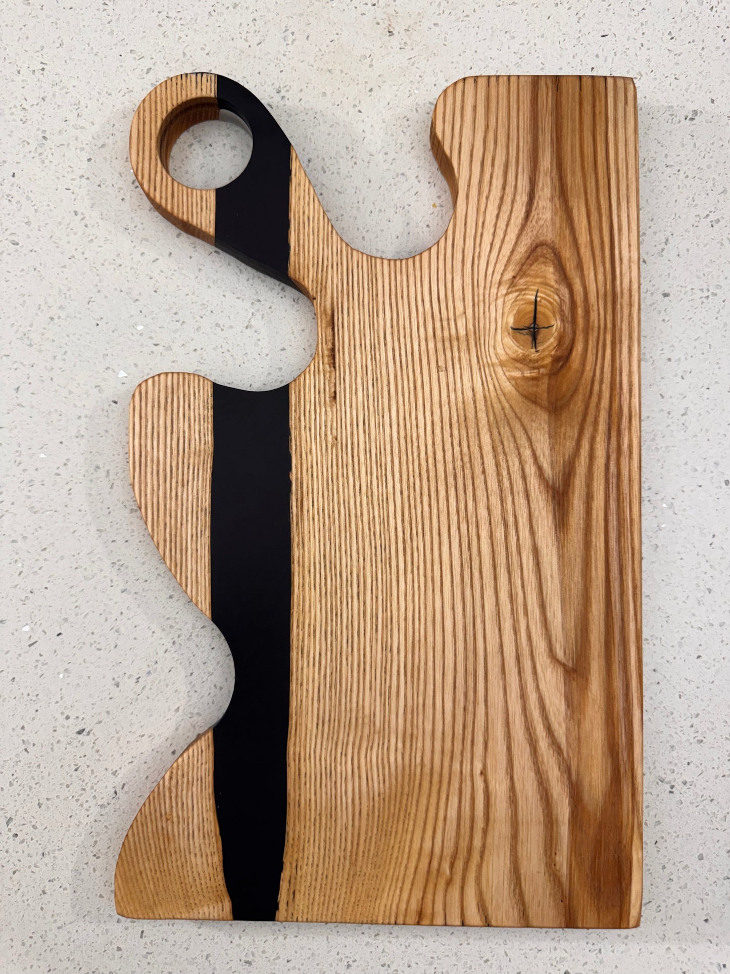 The "Epoxy flower River" Serving Board