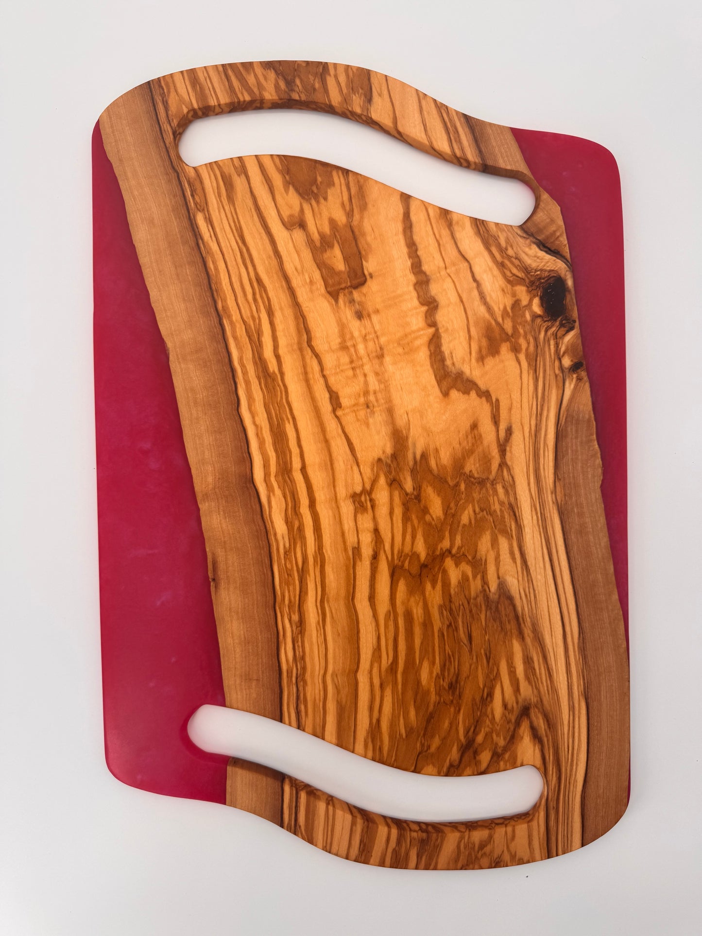 The "Raspberry Jolly Rancher” 17inch Charcuterie Serving Board