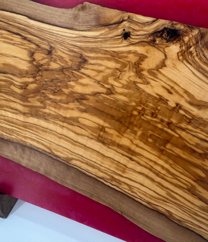 The "Raspberry Jolly Rancher” 17inch Charcuterie Serving Board
