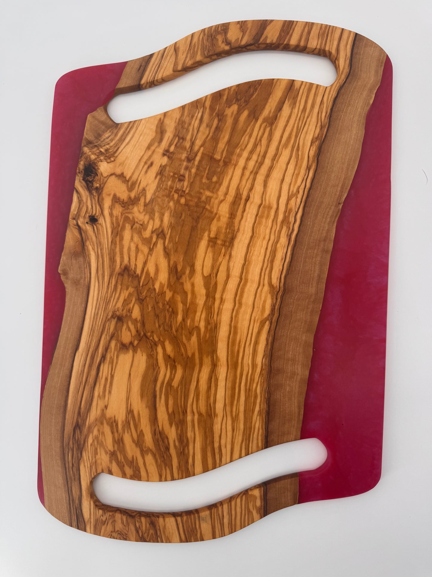 The "Raspberry Jolly Rancher” 17inch Charcuterie Serving Board