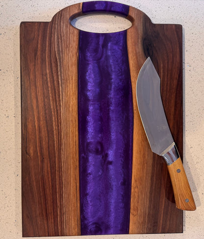 The "Purple River on Walnut" Serving Board