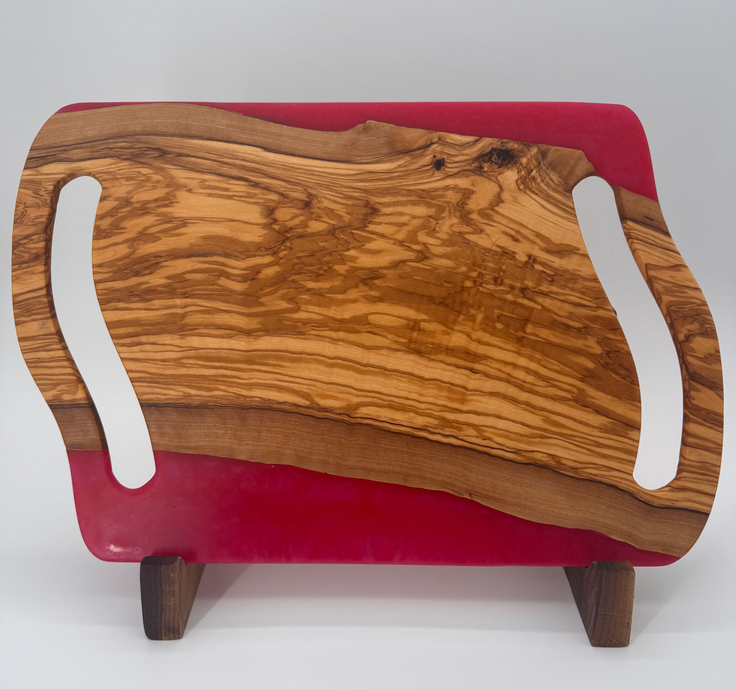 The "Raspberry Jolly Rancher” 17inch Charcuterie Serving Board