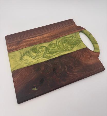 The "Sweet Green Jolly Rancher” 15inch Charcuterie Serving Board