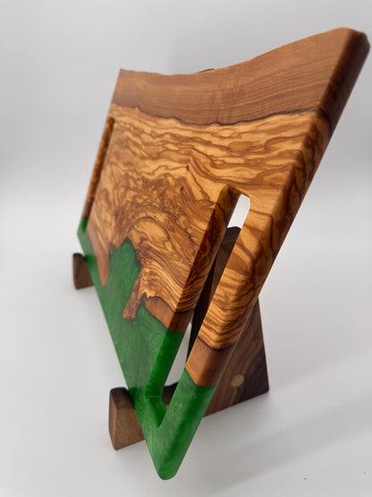 The "Lime Green Jolly Rancher” 18inch Charcuterie “Live-edge” Serving Board