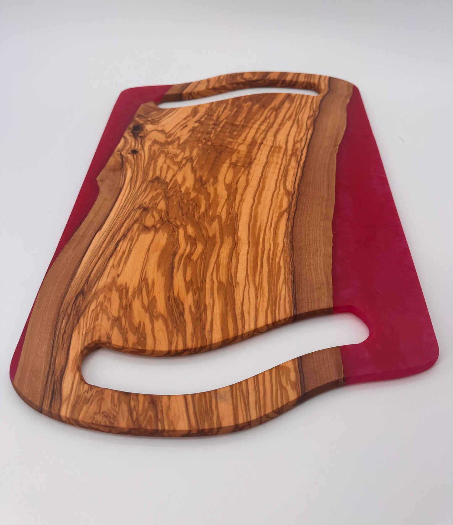 The "Raspberry Jolly Rancher” 17inch Charcuterie Serving Board