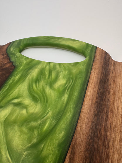 The "Sweet Green Jolly Rancher” 15inch Charcuterie Serving Board