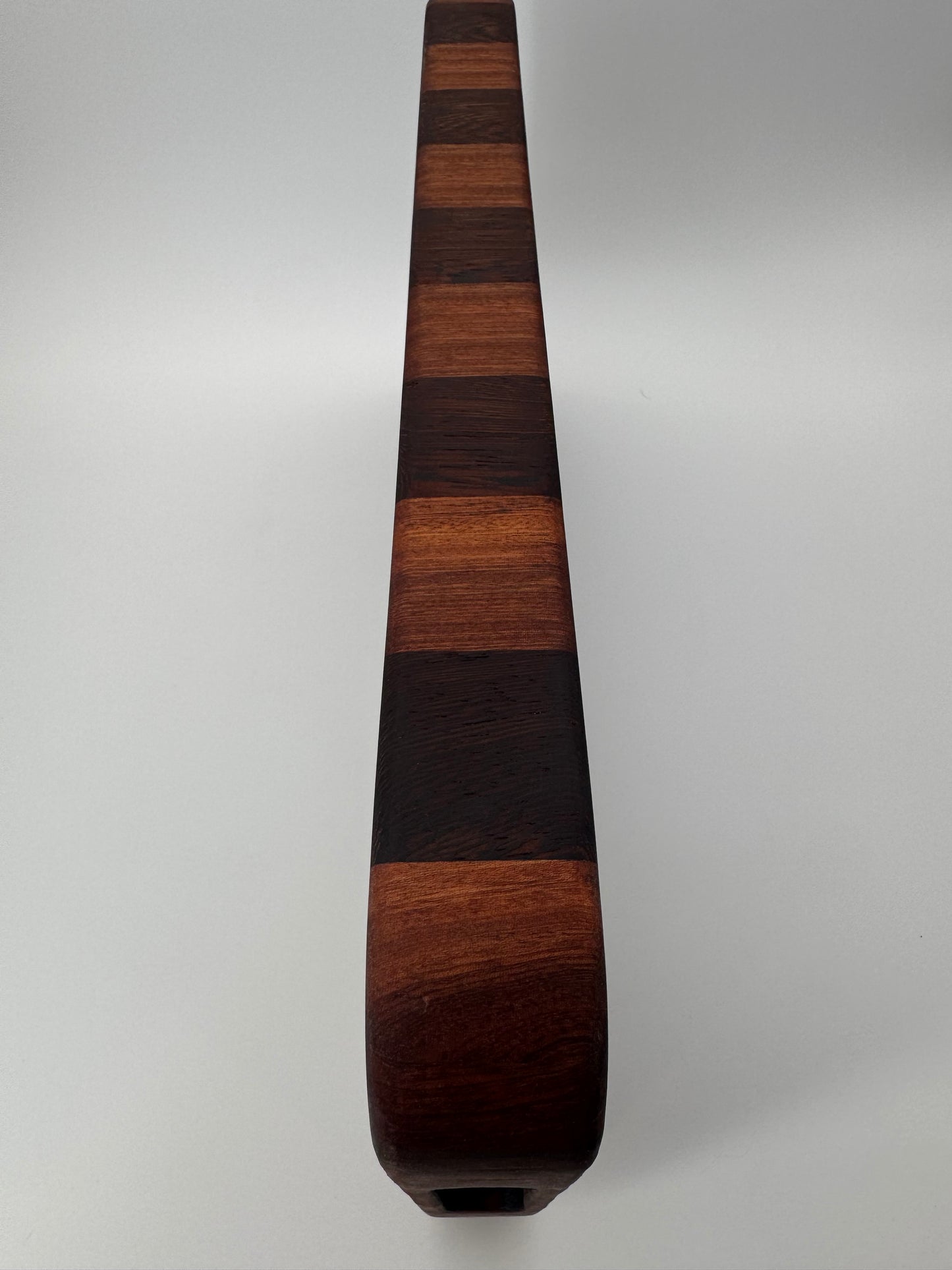 The “GET TO DA CHOPPA!" End-grain Board with walnut stand, aluminum feet & Juice groove 21”x2”