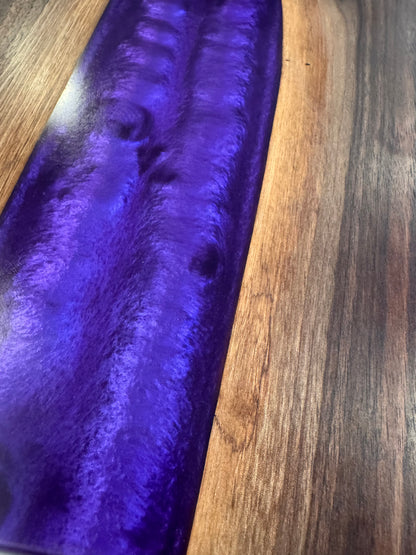 The "Purple River on Walnut" Serving Board