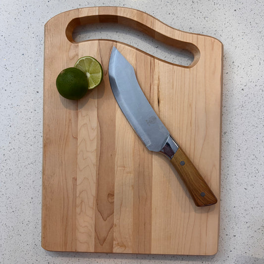 The "Plain Jane Curvy Maple" Cutting Board