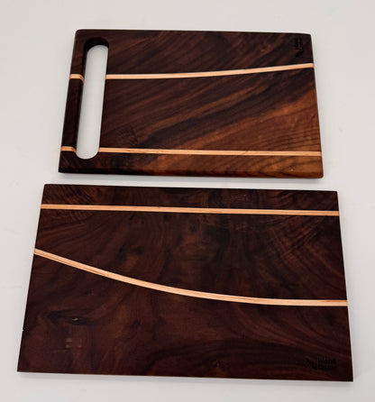 The "Walnuts and stripes" 12inch Cutting Boards (Set)