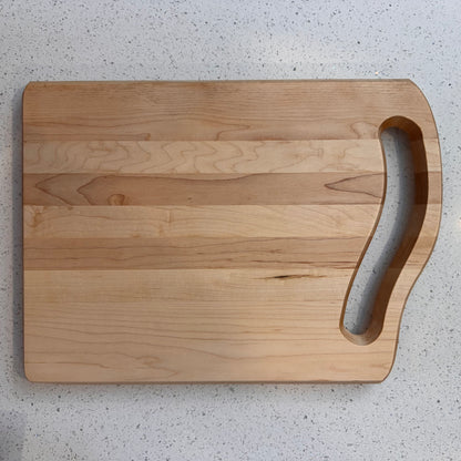 The "Plain Jane Curvy Maple" Cutting Board