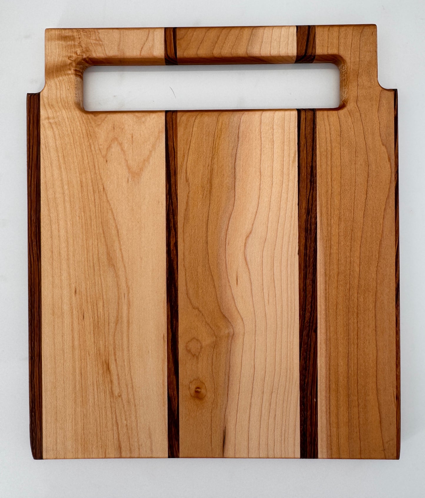 The "Maple Zebra Striped" 12inch Cutting Board