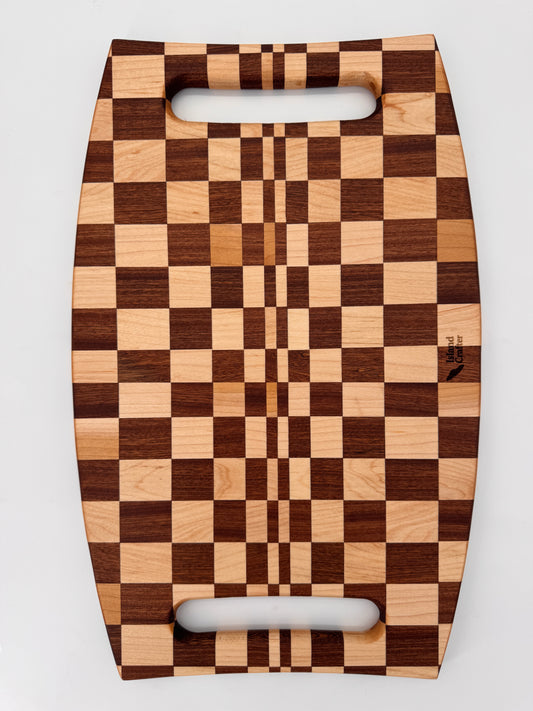 The "Racing Flag double grip" Cutting Board