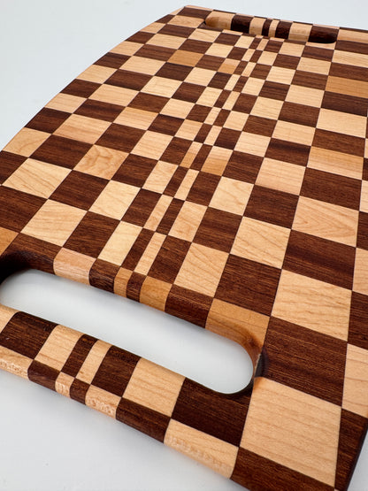 The "Racing Flag double grip" Cutting Board