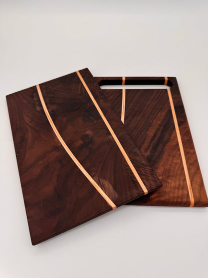 The "Walnuts and stripes" 12inch Cutting Boards (Set)