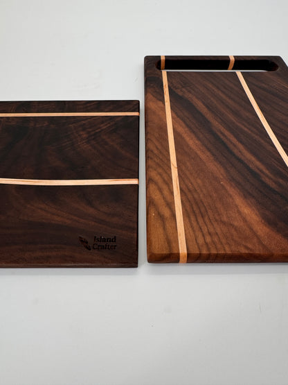 The "Walnuts and stripes" 12inch Cutting Boards (Set)