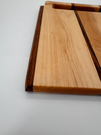 The "Maple Zebra Striped" 12inch Cutting Board