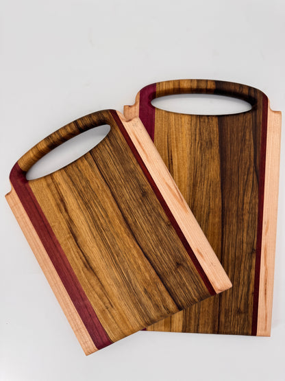 The "African Black Limba" 12inch Cutting Boards (Set)