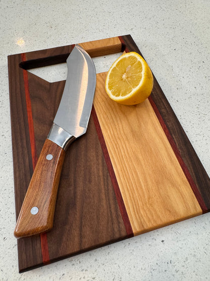The "Clean Stripes" Cutting Board