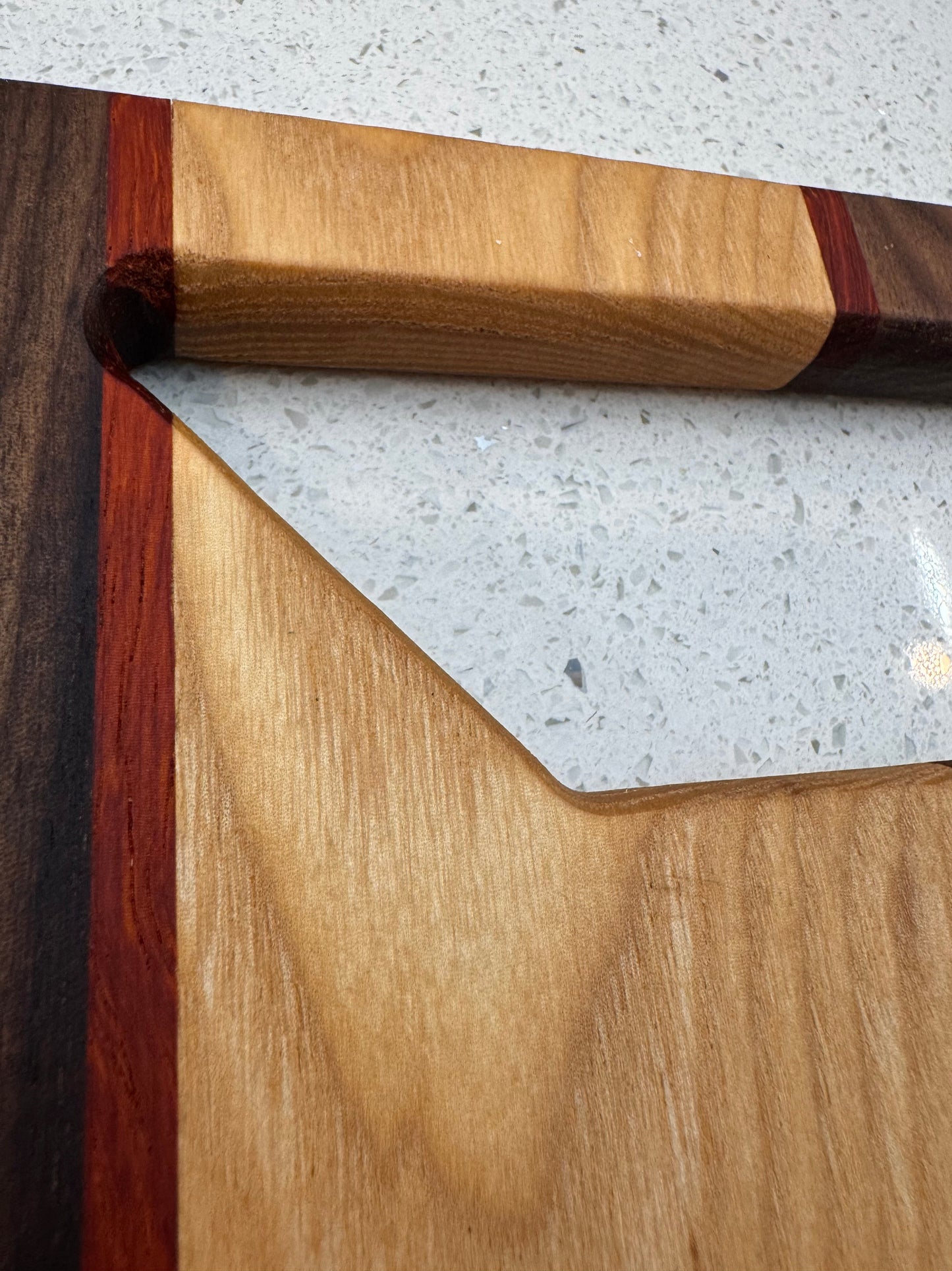 The "Clean Stripes" Cutting Board