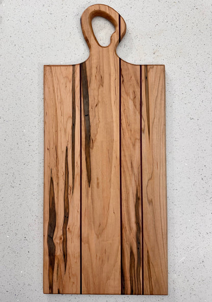 The "Ambrosia Maple Purple Heart" Cutting Board