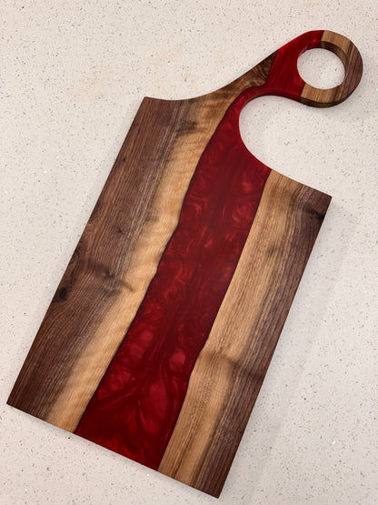 The "Funky Handle Red River" Serving Board