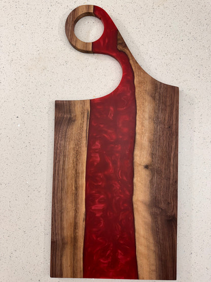 The "Funky Handle Red River" Serving Board
